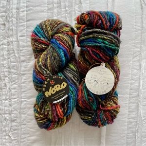 2 Skeins Discontinued Noro Iro Super Bulky Silk and Wool Yarn - Colorway #70